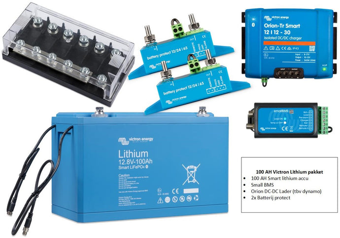 Van loodaccu naar Victron smart Lithium 12,8V/100Ah LiFePO4 (Camper, Boot,Bus)