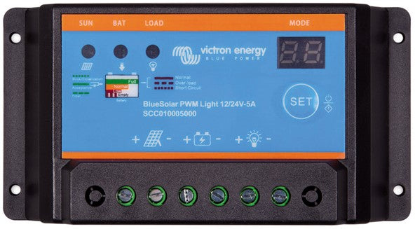 Victron BlueSolar PWM-Light 12/24V-5A laadregelaar